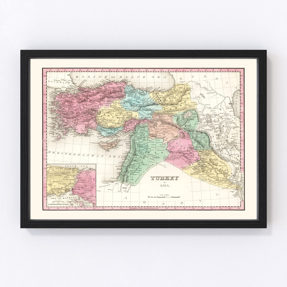 Turkey Vintage Map 1836