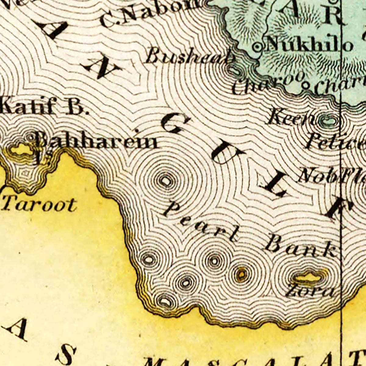 Restored historic details from the 1836 country map of County
