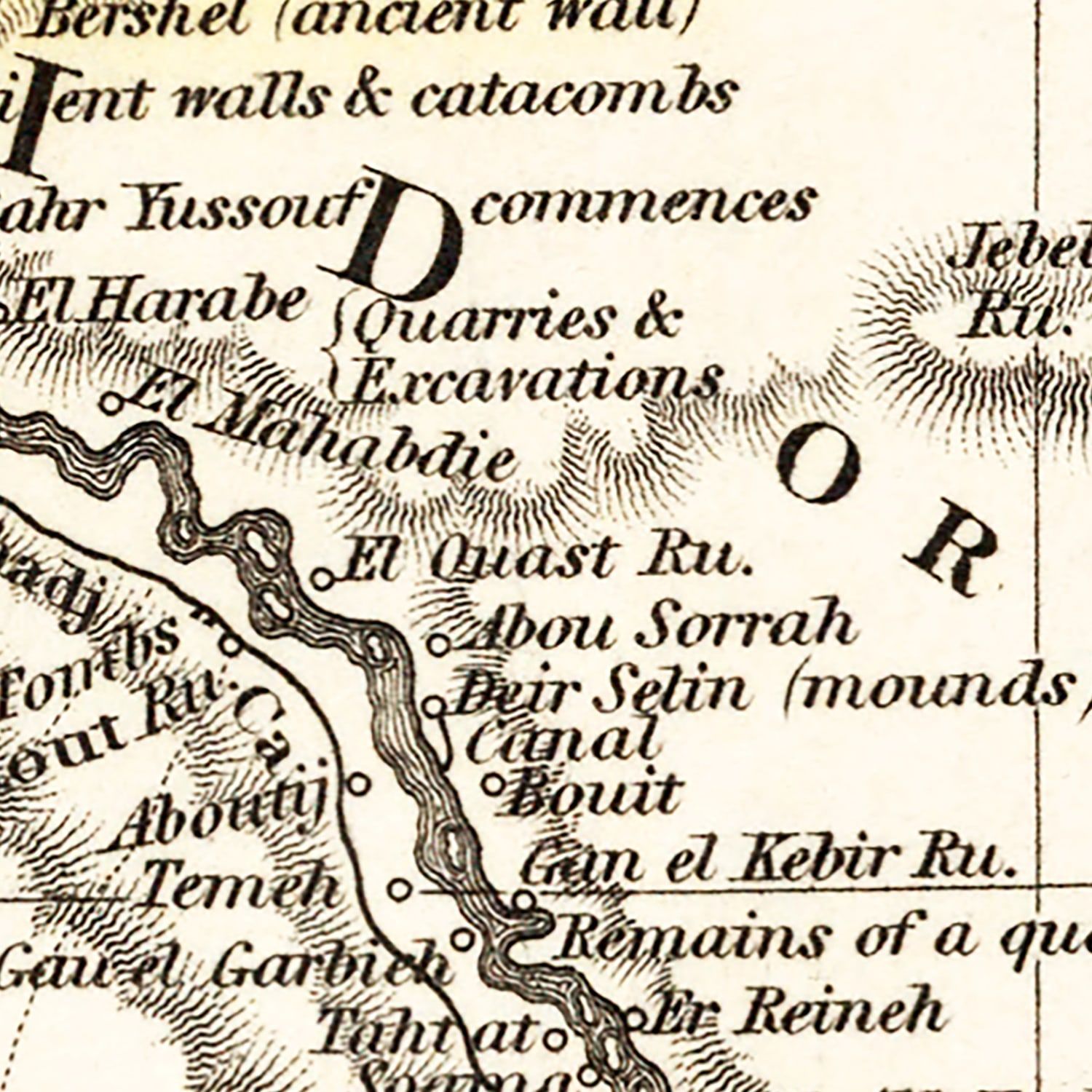 Restored historic details from the 1836 country map of County
