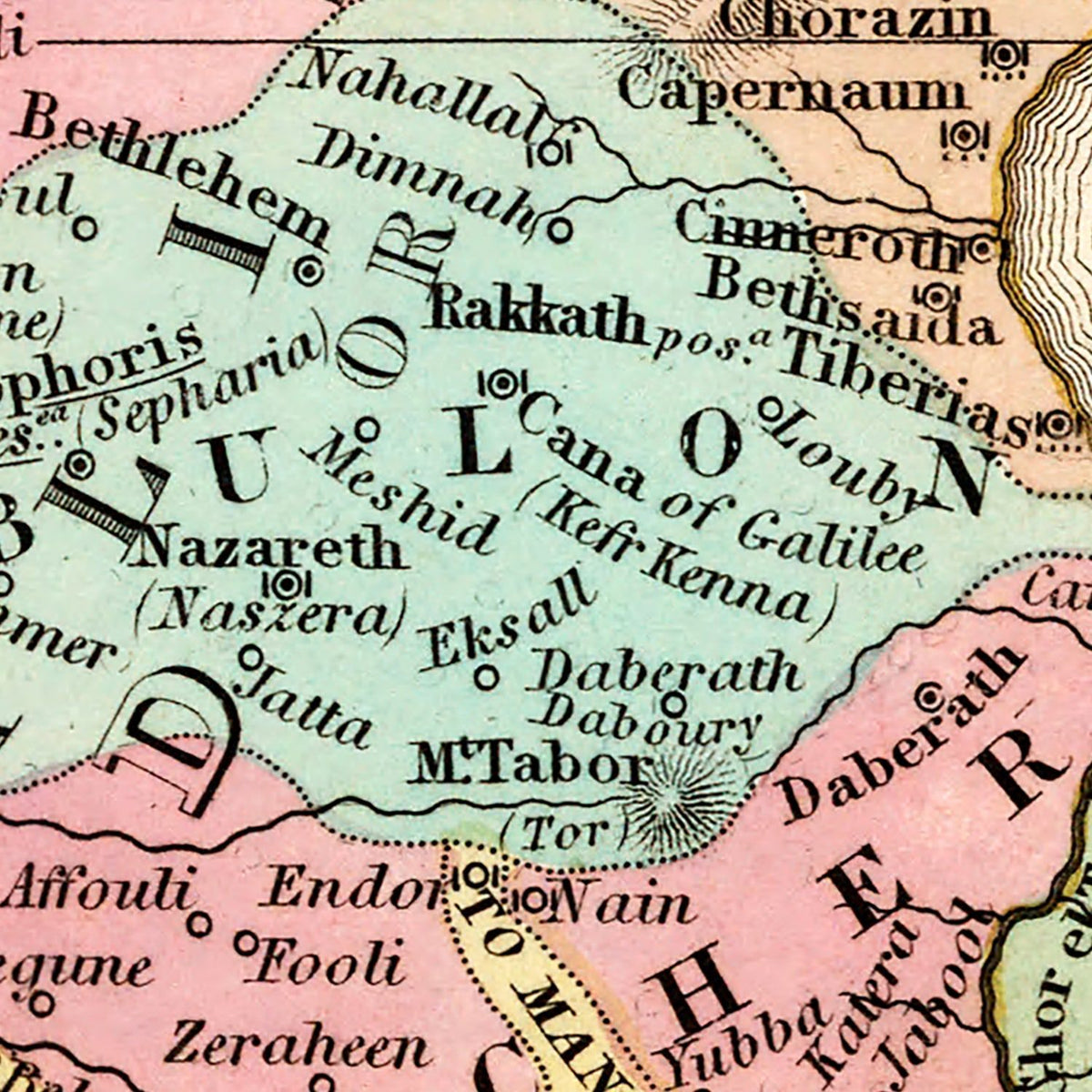 Restored historic details from the 1836 country map of County