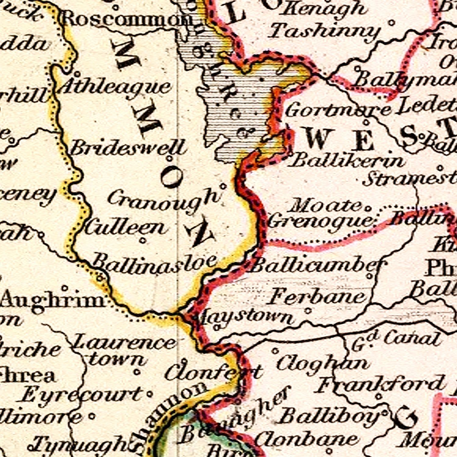 Restored historic details from the 1832 country map of County