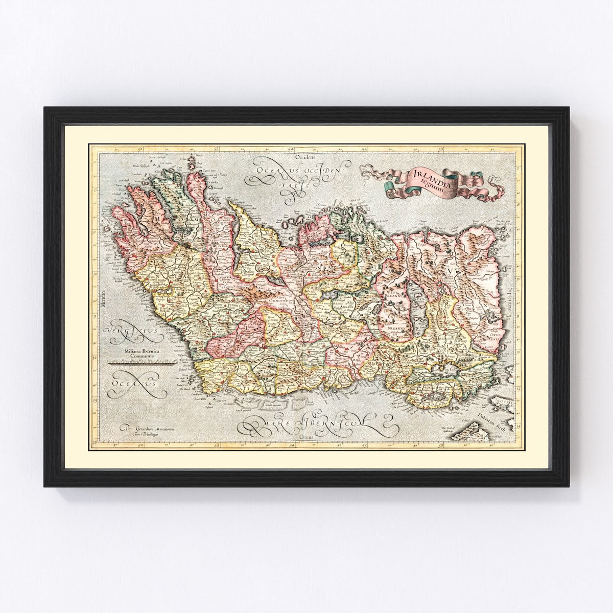 Ireland Vintage Map 1623