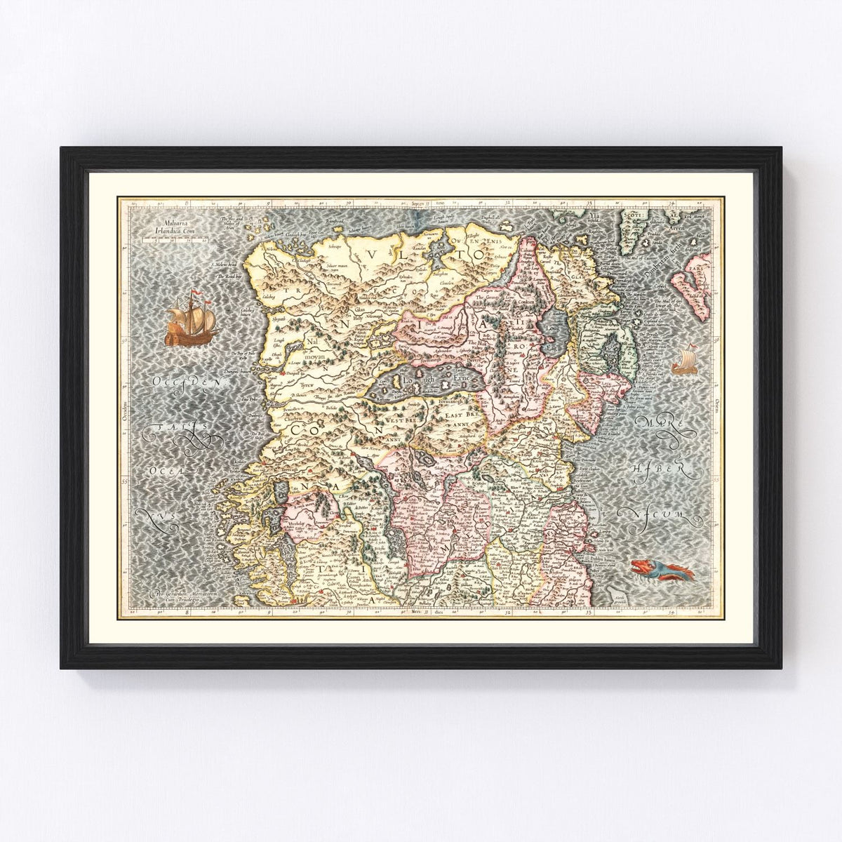 Ireland Vintage Map 1623