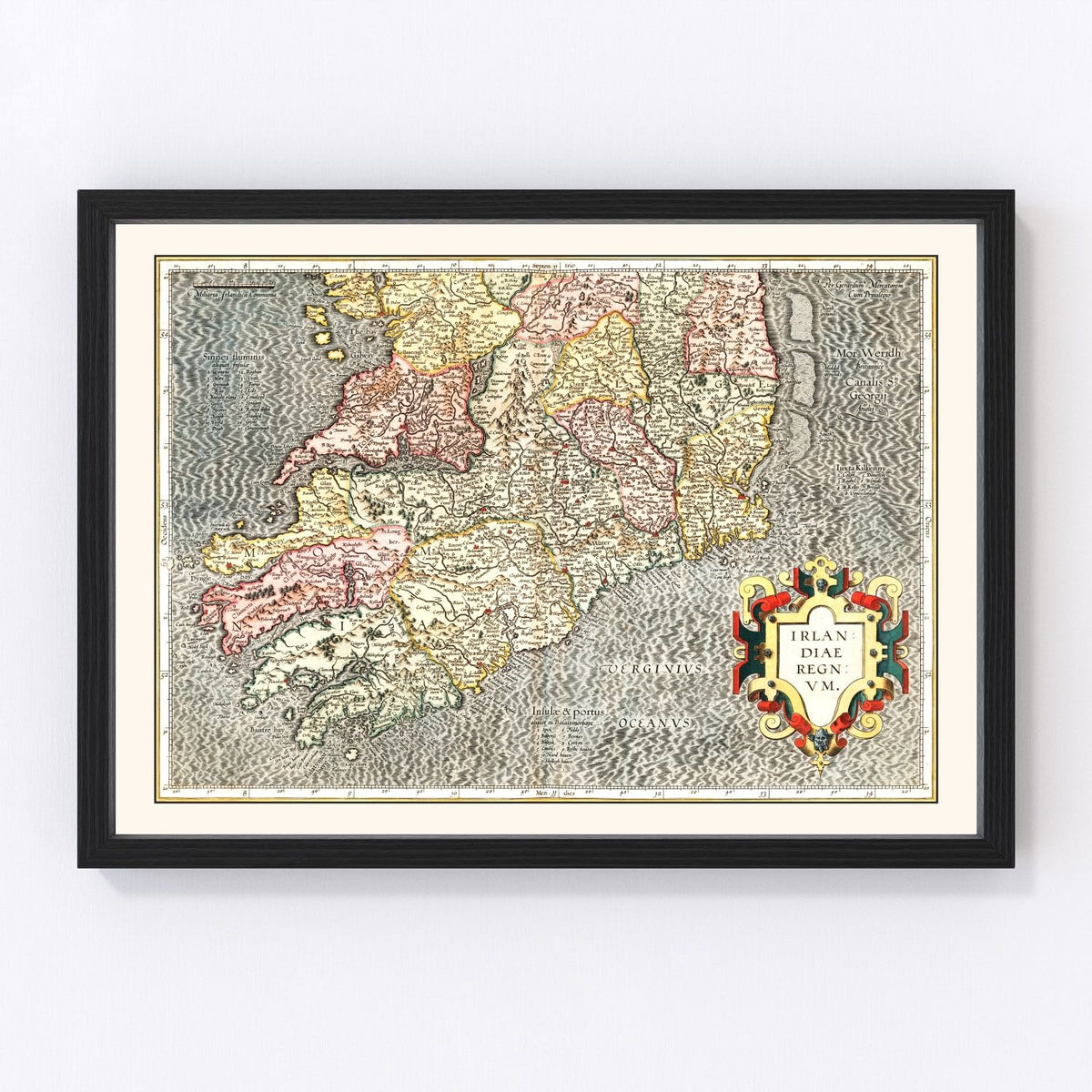 Ireland Vintage Map 1623
