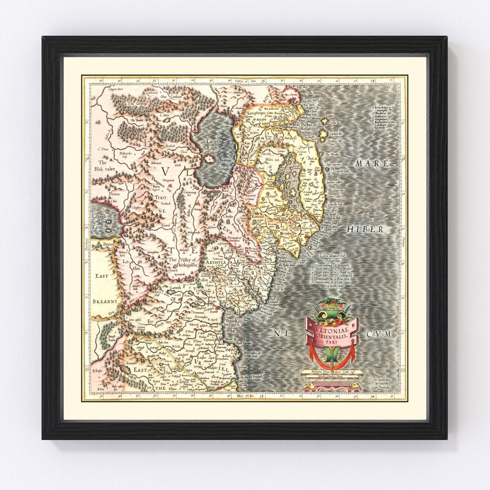 Ulster Vintage Map 1623