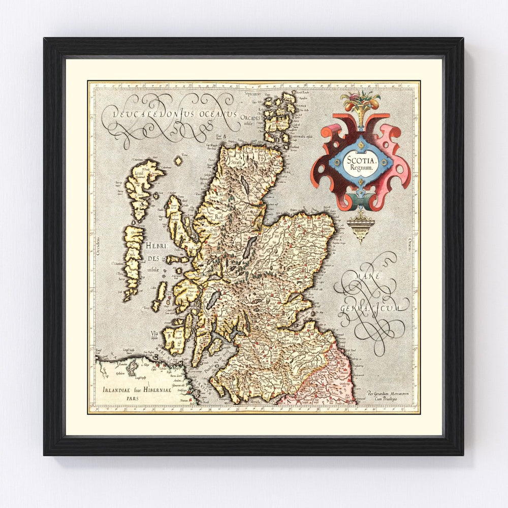 Scotland Vintage Map 1623