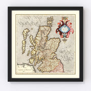 Scotland Vintage Map 1623