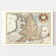 map of England map