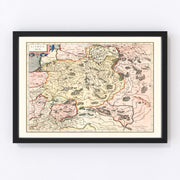 Lithuania Vintage Map 1623