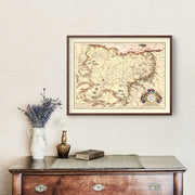 Transylvania map art