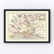 Ukraine, Russia Vintage Map 1623