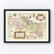 Portugal Vintage Map 1623