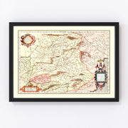 Castille Spain Vintage Map 1623