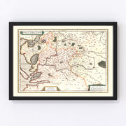 Saintonge (Xaintonge) France Vintage Map 1623