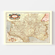 map of Aquitaine Fra