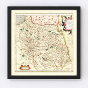 Champagne France Vintage Map 1623