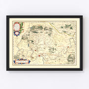 Isle of France Vintage Map 1623