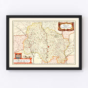 Quercy France Vintage Map 1623