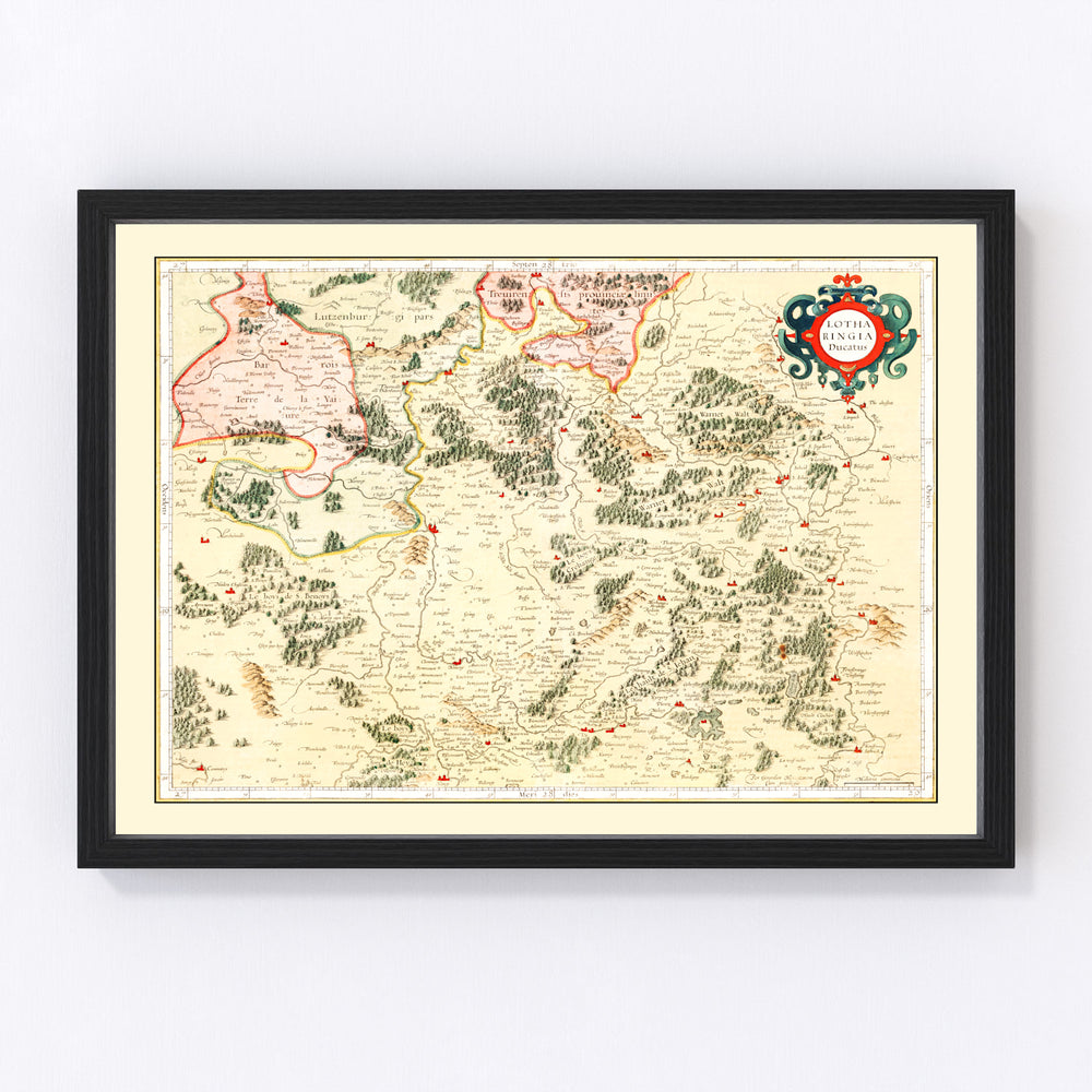 map of Lorraine Fran