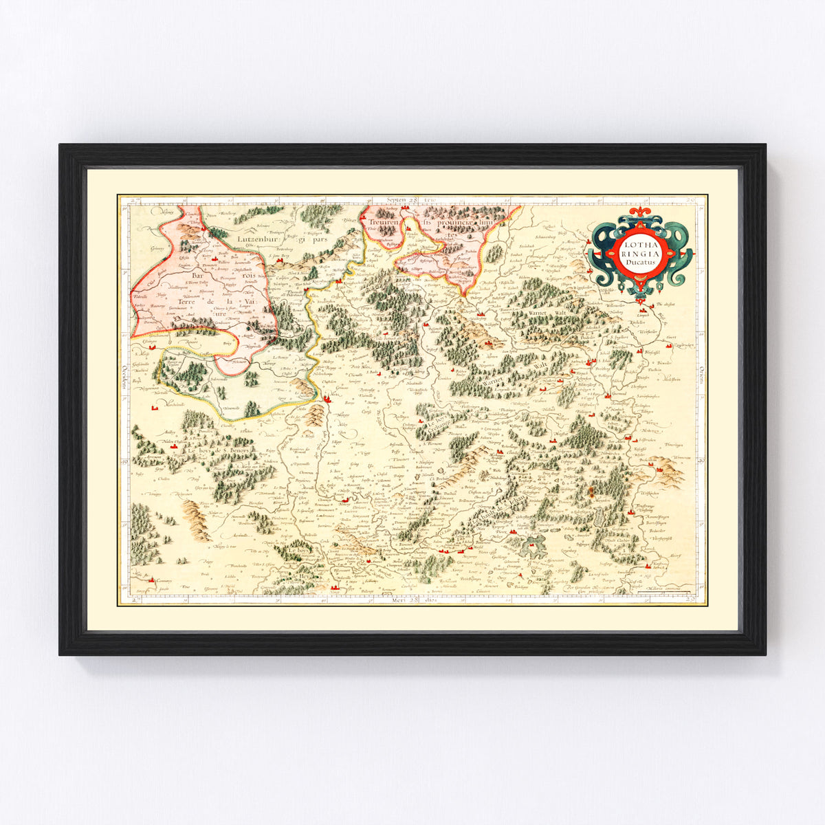 map of Lorraine Fran