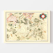 Vintage Map of Lorraine France, 1623