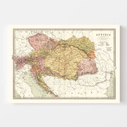 map of Austria