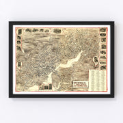Norwalk Vintage Map 1899