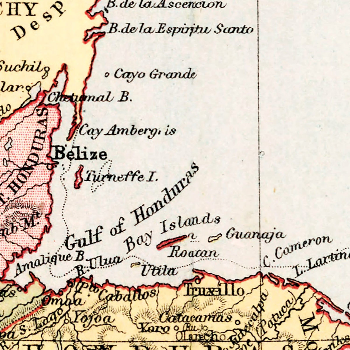 Restored historic details from the 1871 country map of County