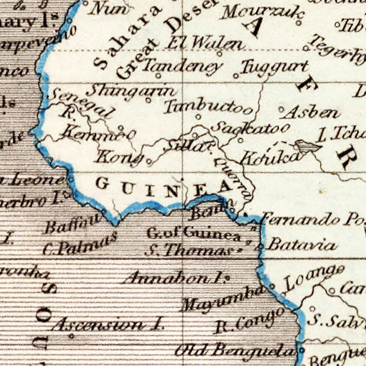 Restored historic details from the 1832 world map of County