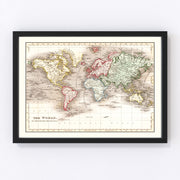 World Vintage Map 1832