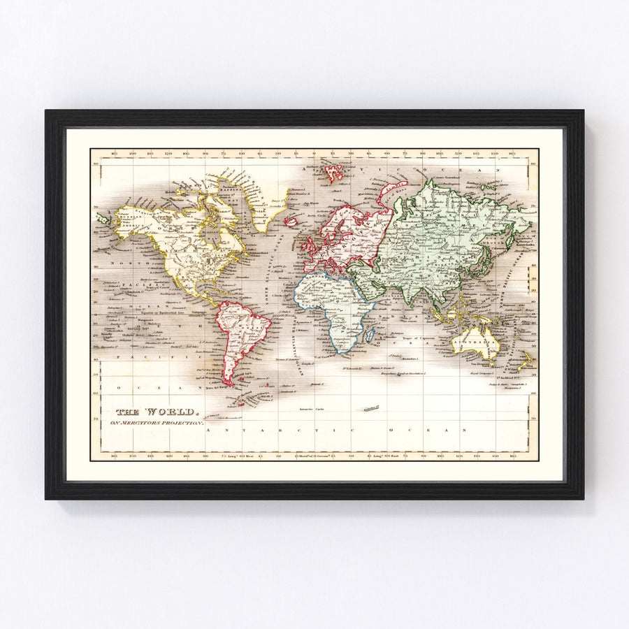 World Vintage Map 1832