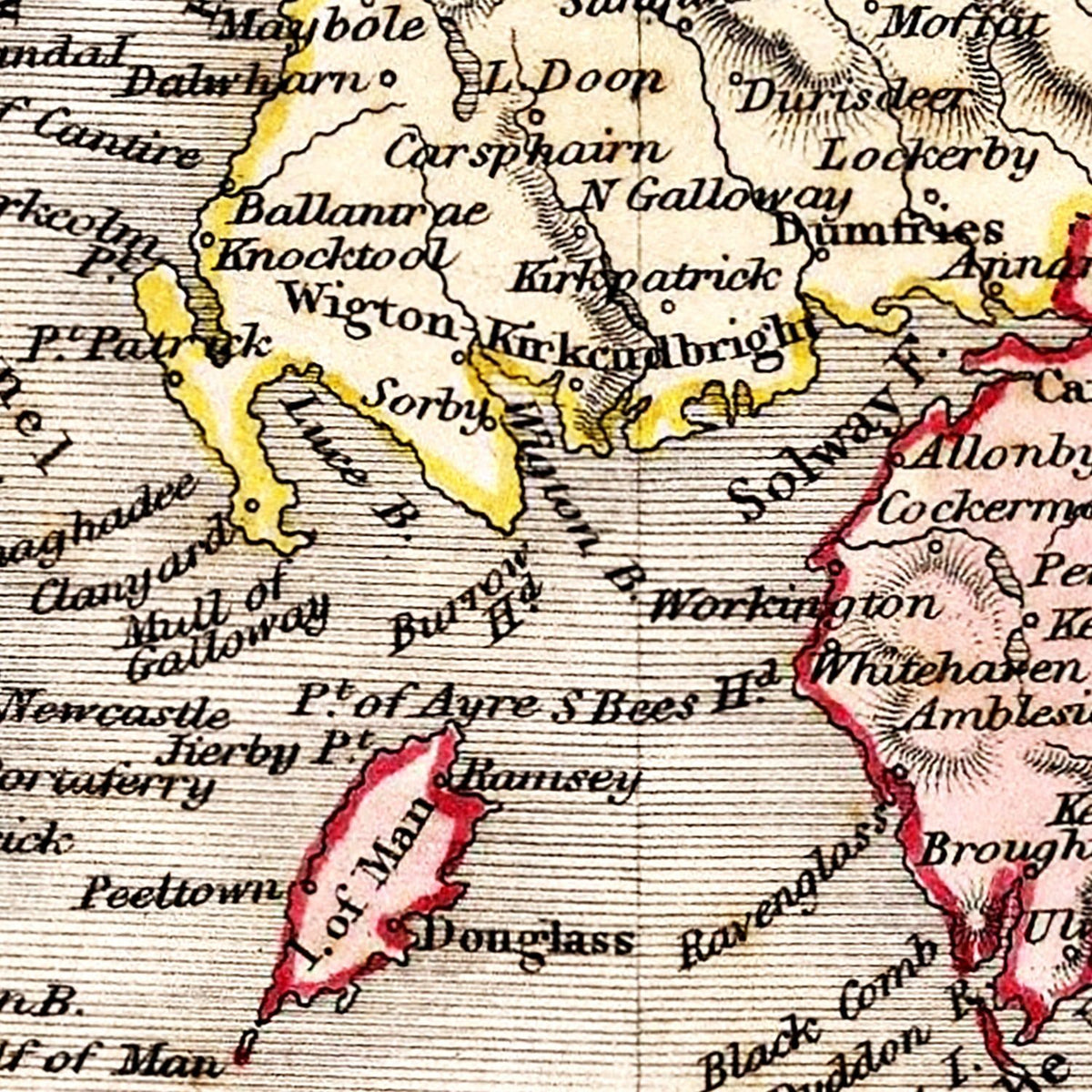 Restored historic details from the 1832 country map of County