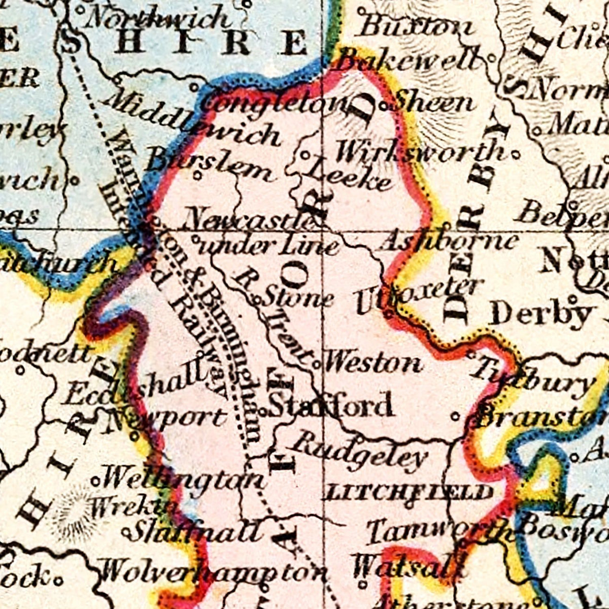 Restored historic details from the 1832 country map of County