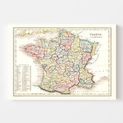 map of France