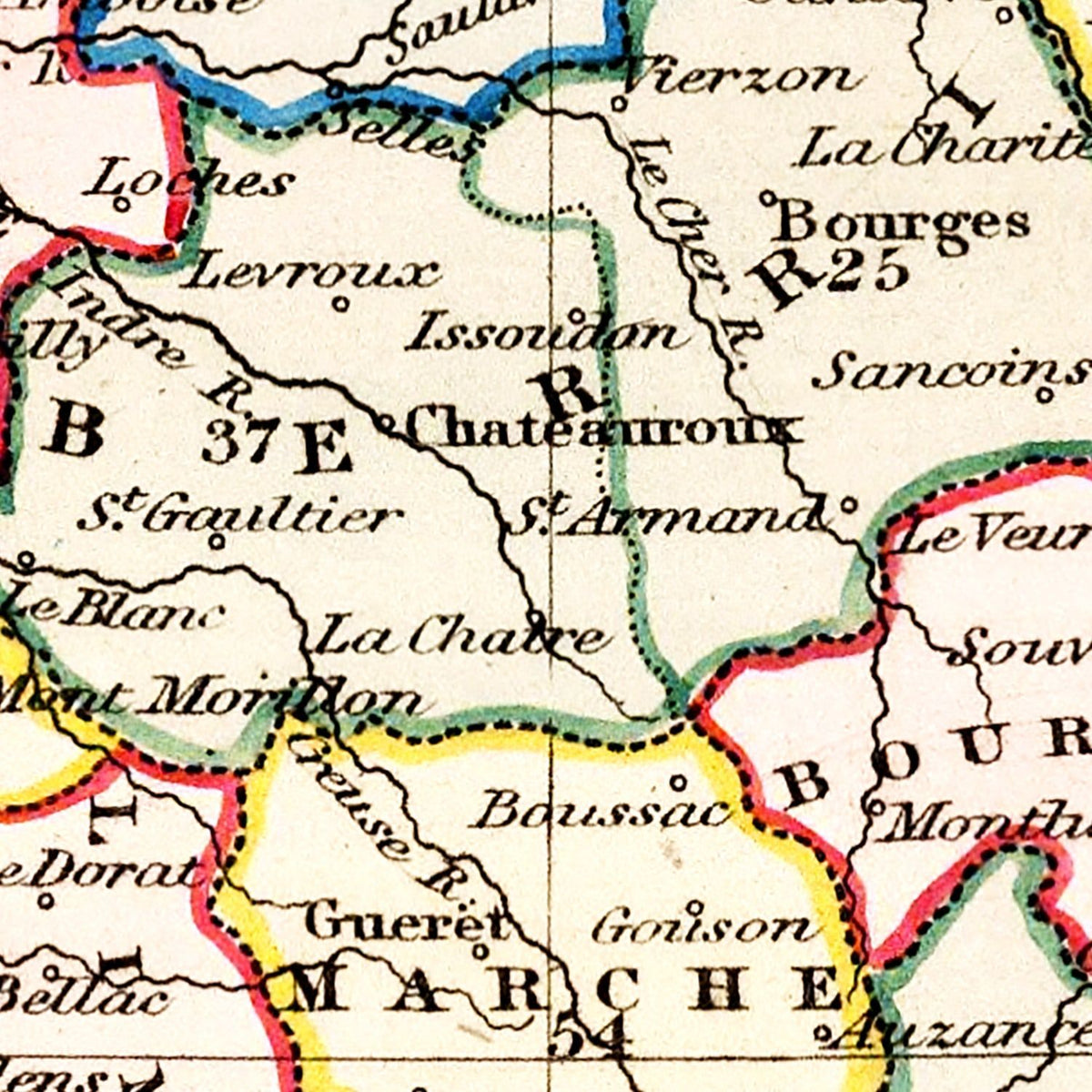 Restored historic details from the 1832 country map of County