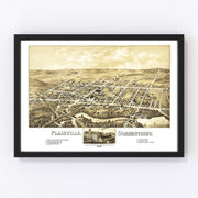 Plainville Vintage Map 1878