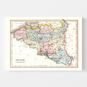 map of Belgium