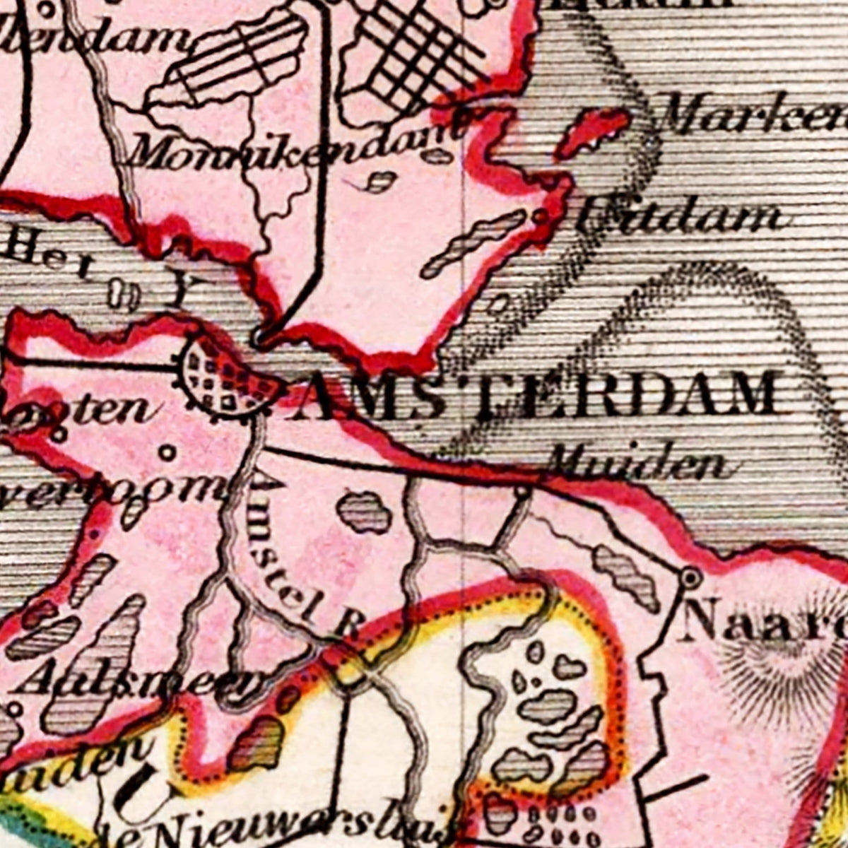 Restored historic details from the 1832 country map of County