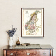 Sweden map art