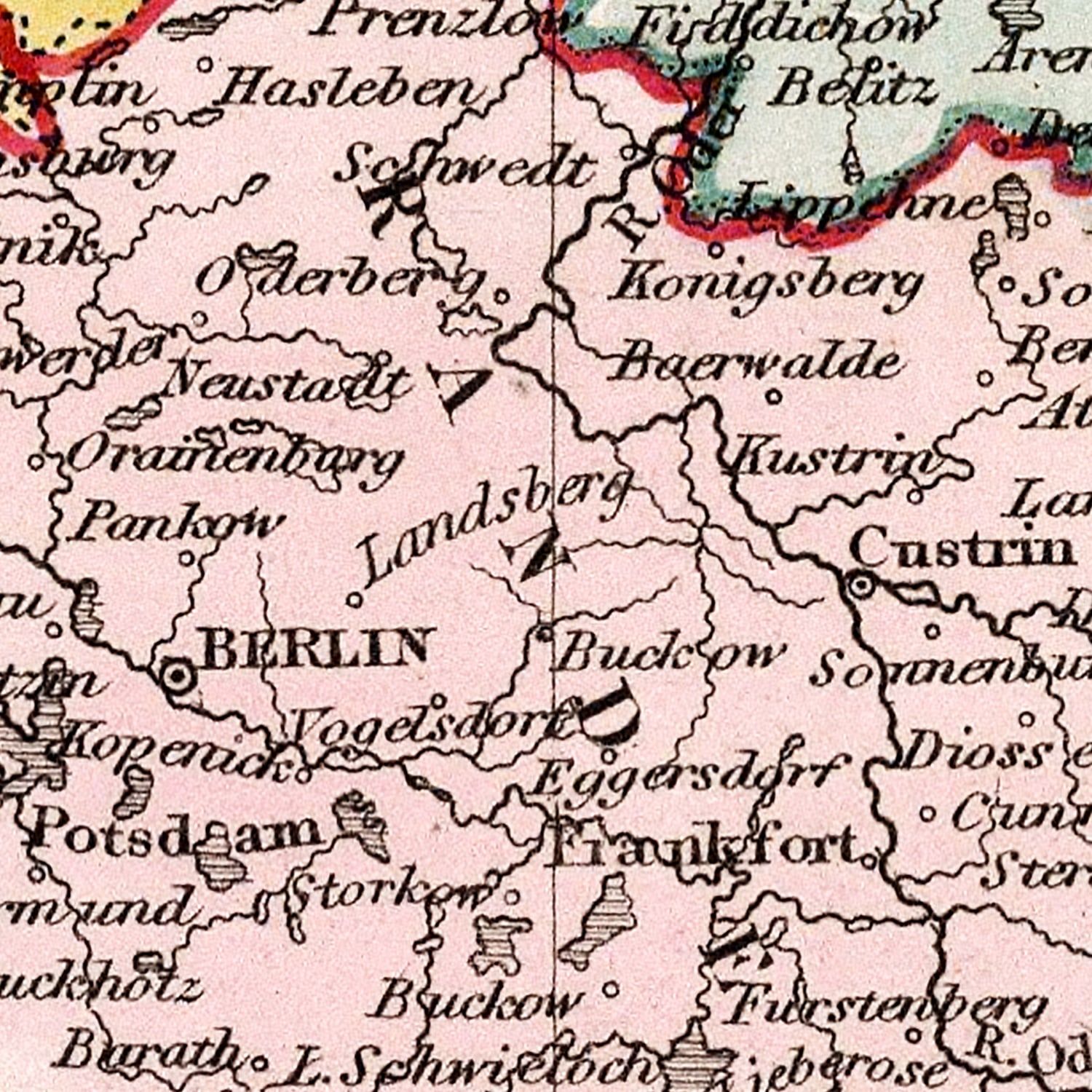 Restored historic details from the 1832 country map of County
