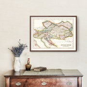 Austria map art