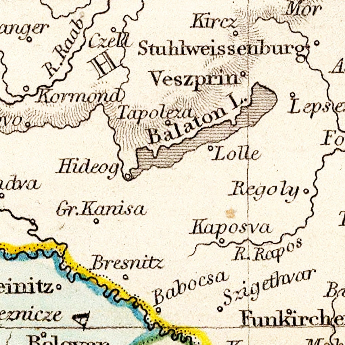Restored historic details from the 1832 country map of County