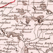 old Germany map map