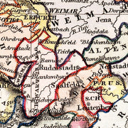 old Germany map map