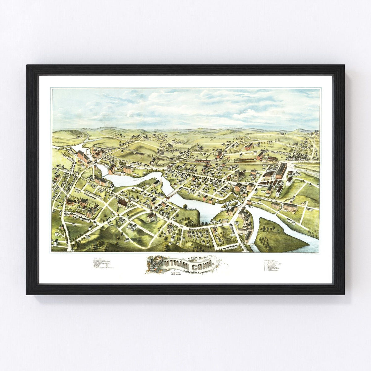 Putnam Vintage Map 1877