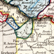 old North Italy map 