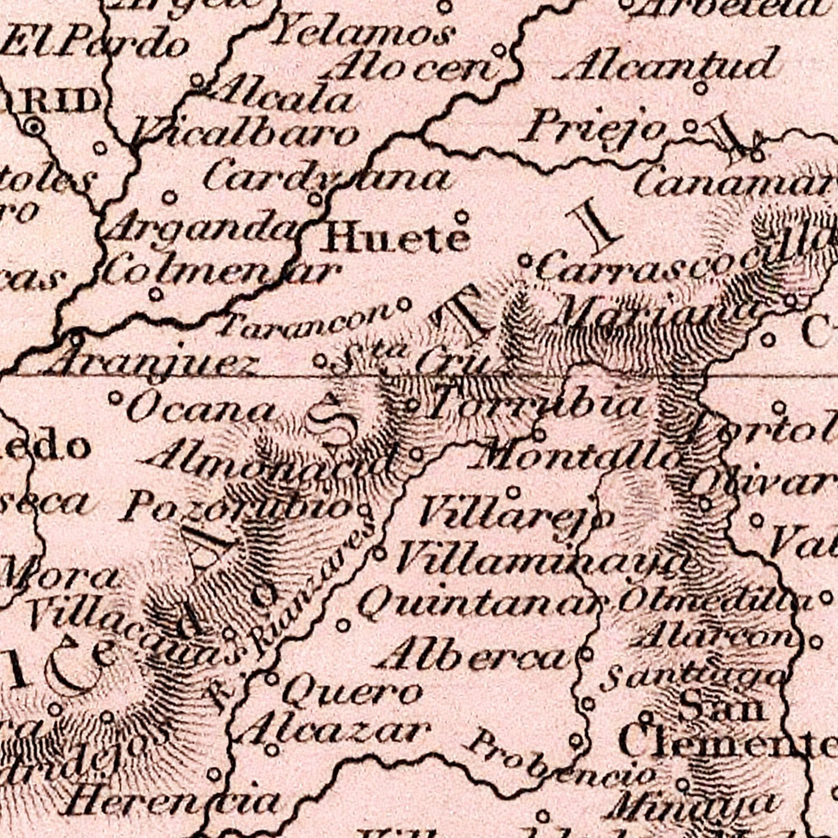 Restored historic details from the 1832 country map of County