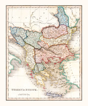 Turkey map history