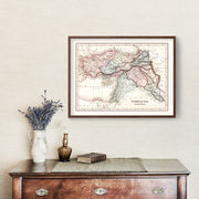Turkey map art