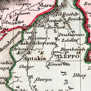 old Turkey map map